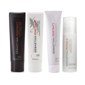 Shampoo + Acondicionador + Mascarilla + Crema De Peinar Para Cabello Dañado Sebastian Penetraitt