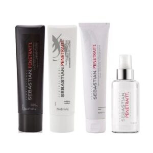 Shampoo + Acondicionador + Mascarilla + Serum Para Cabello Dañado Sebastian Penetraitt