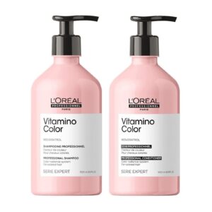 Shampoo 500ml + Acondicionador 500ml Para Cabello Teñido Loreal Vitamino Color